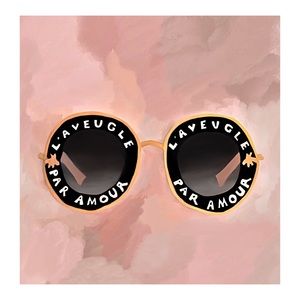 FRAMED GUCCI SUNGLASSES PAINTING PRINT